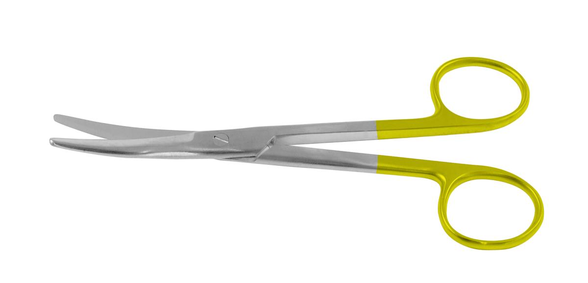 Mayo Scissors, Tungsten Carbide, Beveled Blades, Curved, Left-Handed, 6 3/4" (17.1 Cm)